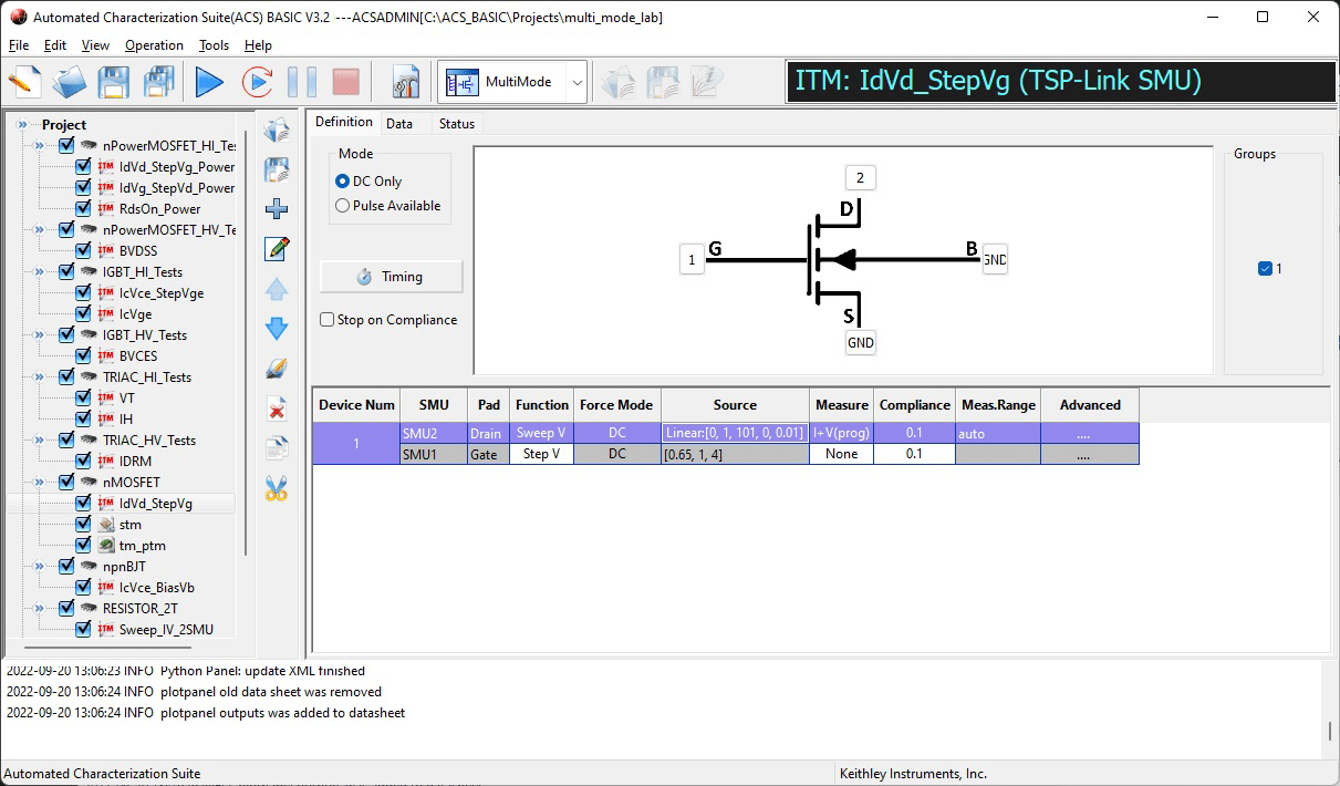 ACS-Basic Multimode screen