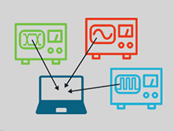 TekScope, an offline oscilloscope waveform analysis tool, allows engineering professors to teach basic and advanced concepts remotely from any location