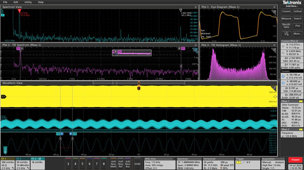 Oscilloscopes like the 6 Series MSO offer many capabilities for power integrity analysis