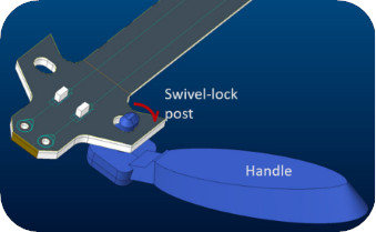 Probe Swivel-lock Post