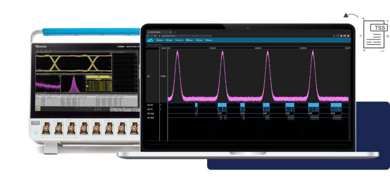 TekDrive data workspace for sharing oscilloscope waveforms and other test and measurement data