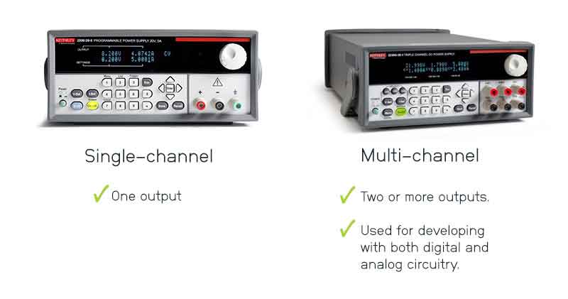 Single vs. multi-channel bench power supply