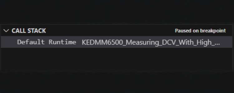 call stack in TSP Toolkit