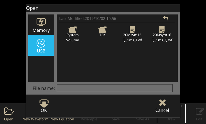 ArbBuilder application in the AFG31000