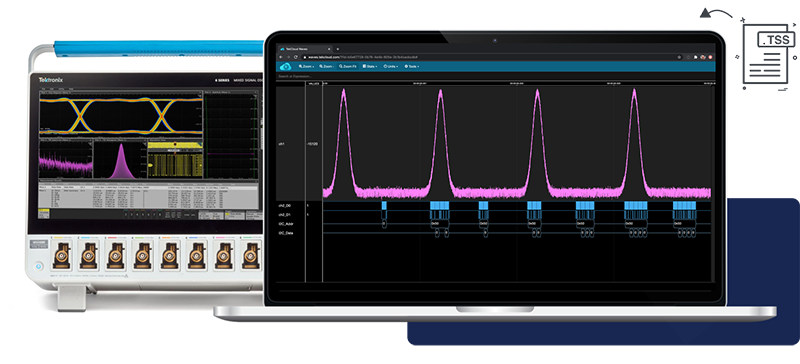 TekDrive save and recall directly on instruments
