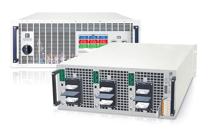 front and back of battery tester