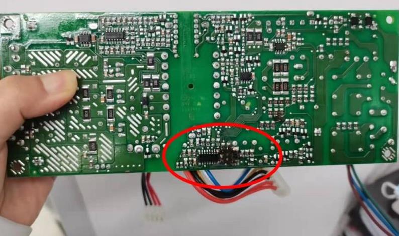 burned power supply board