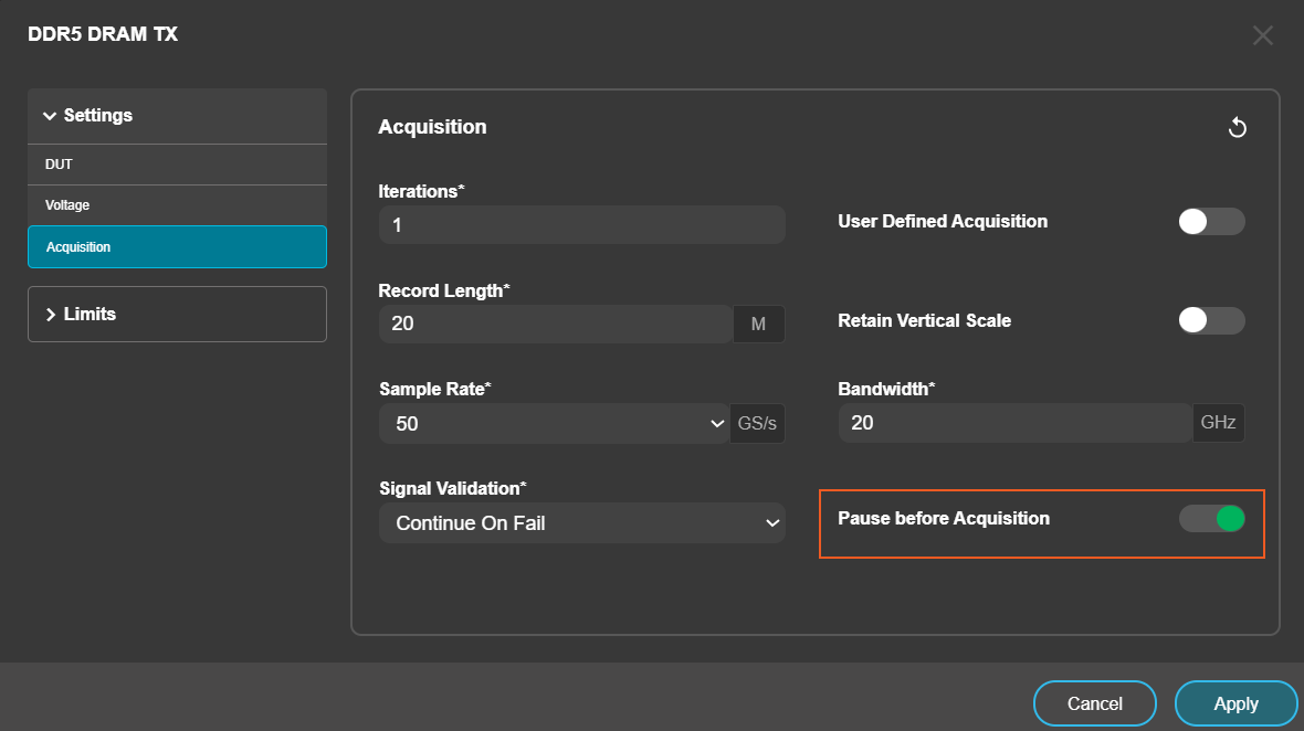 Clarius DDR5 DRAM Tx Compliance and Debug Solution 61W741230
