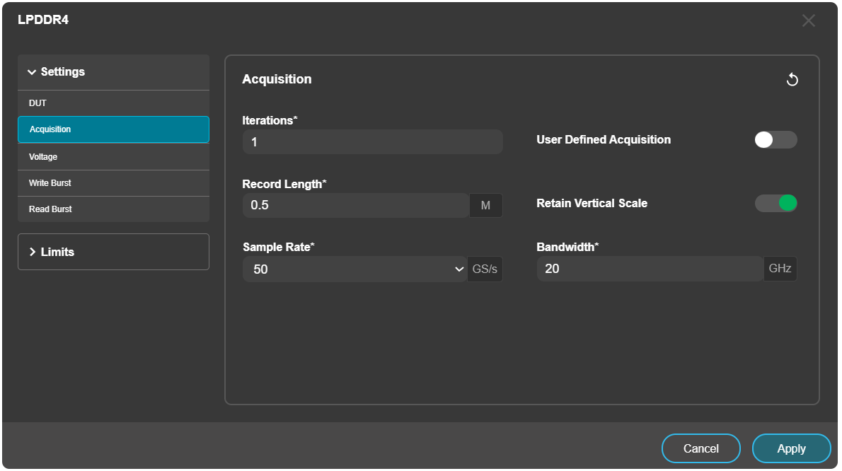 Clarius LPDDR4 Tx Compliance and Debug Solution 61W741240