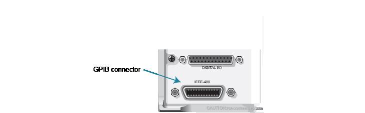 IEEE-488 connector location