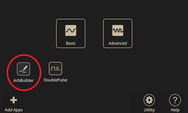 AFG31000 home screen