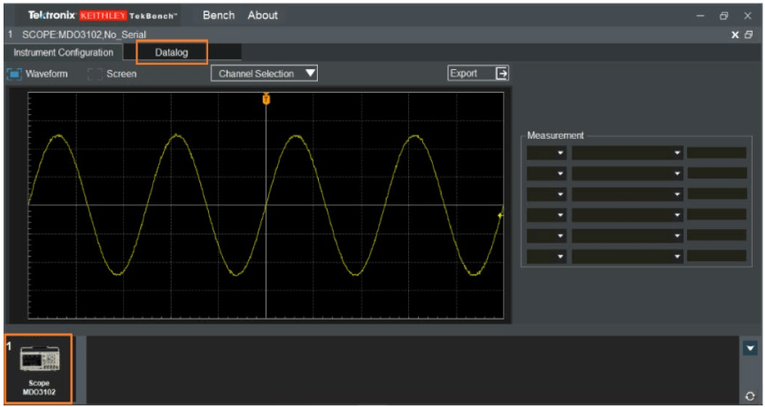 data logging interface