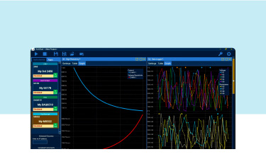 A screenshot from Keithley Kickstart software showing signal inputs.