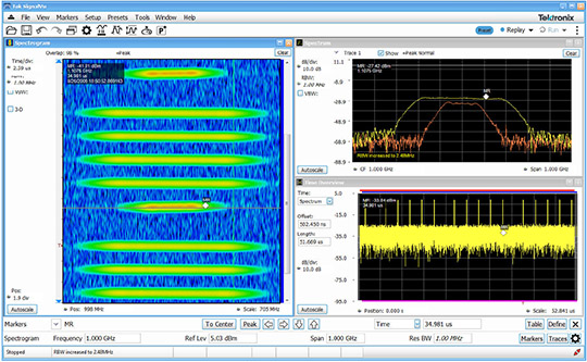 Spectrogram on 1GHz span