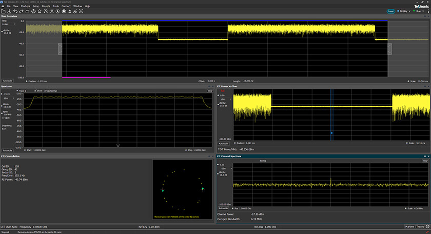 SV28 RF measurements spectrum analyzer software