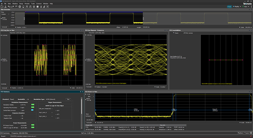 SV26 APCO P25 measurement spectrum analyzer software
