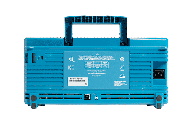 Digital storage oscilloscope back panel