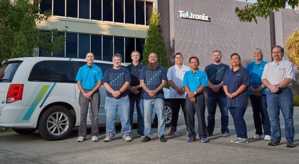 Tektronix calibration services team of technicians