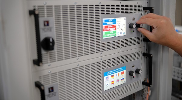 EA Power Supplies being used by an engineer.