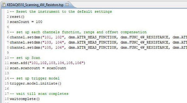 Test Instrument Program