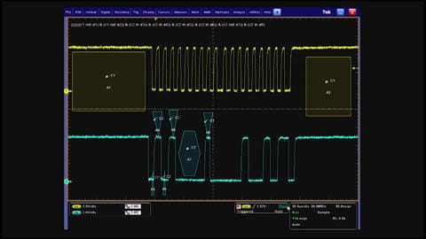MSODPO5000B Series vs Agilent MSODSOX 4000A Series  Visual Trigger