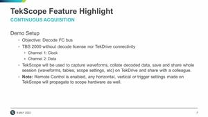 TekScope Version 1-40 - Whats New