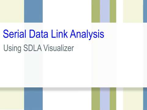 Using SDLA Visualizer