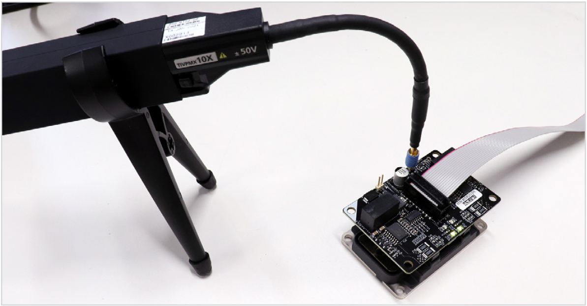 Square pin style sensor tip cables. Photo © Wolfspeed. Reprinted with permission