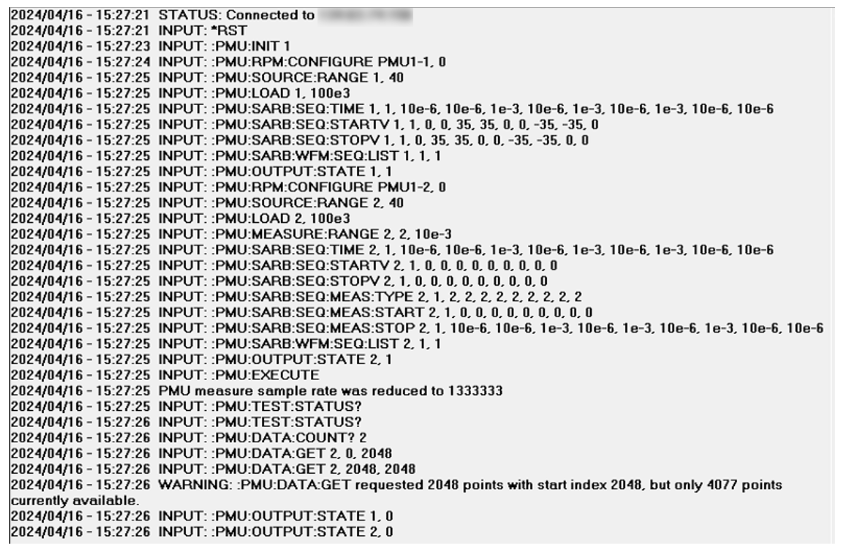 2001 SPECIFIED CALIBRATION INTERVALS