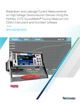 Breakdown and Leakage Current Measurements 2470