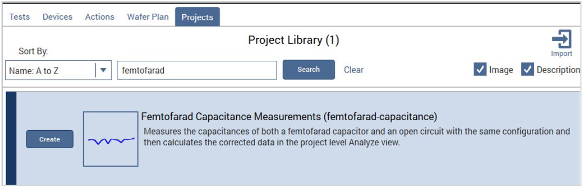 Femtofarad capacitance measurement project in Library..