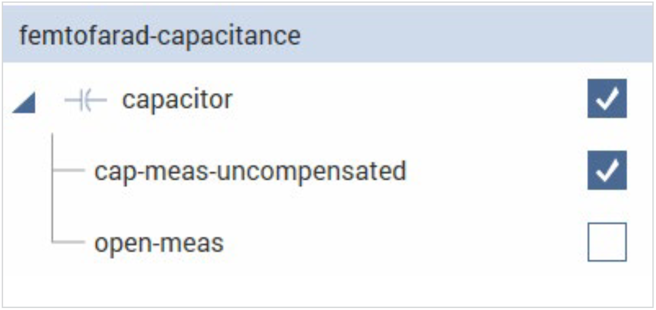 Uncheck the open-meas test to repeat measurements from the project level Analyze view.