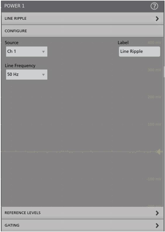 Line Ripple configuration tab for 5-PWR.