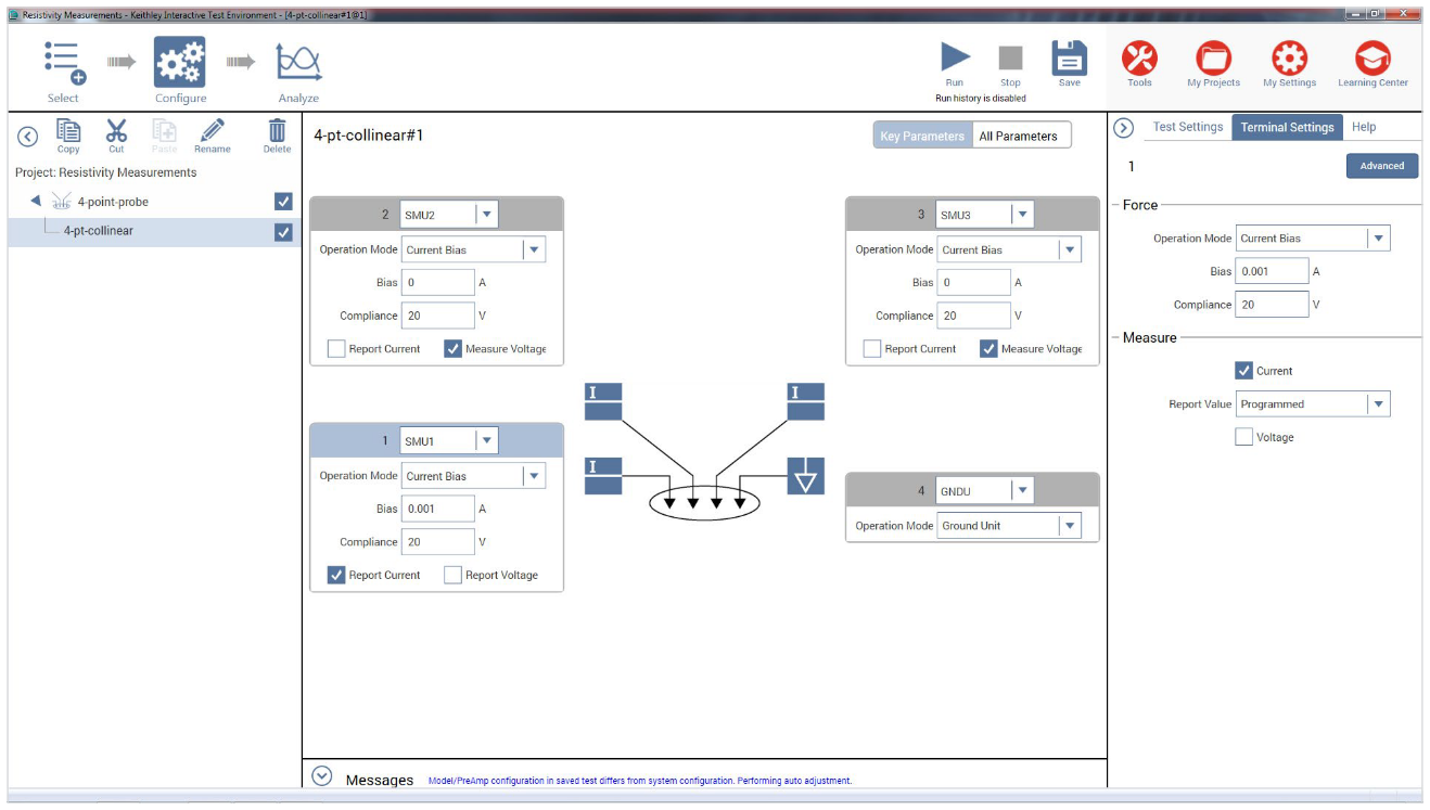 CVU connections for two-wire sensing.