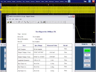 Test Report for 100BASE-TX.