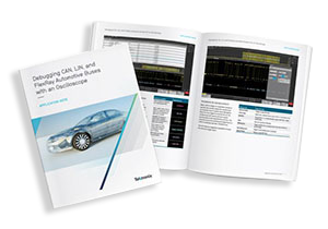 Application note: Debugging CAN, LIN and FlexRay Automotive Buses with an Oscilloscope