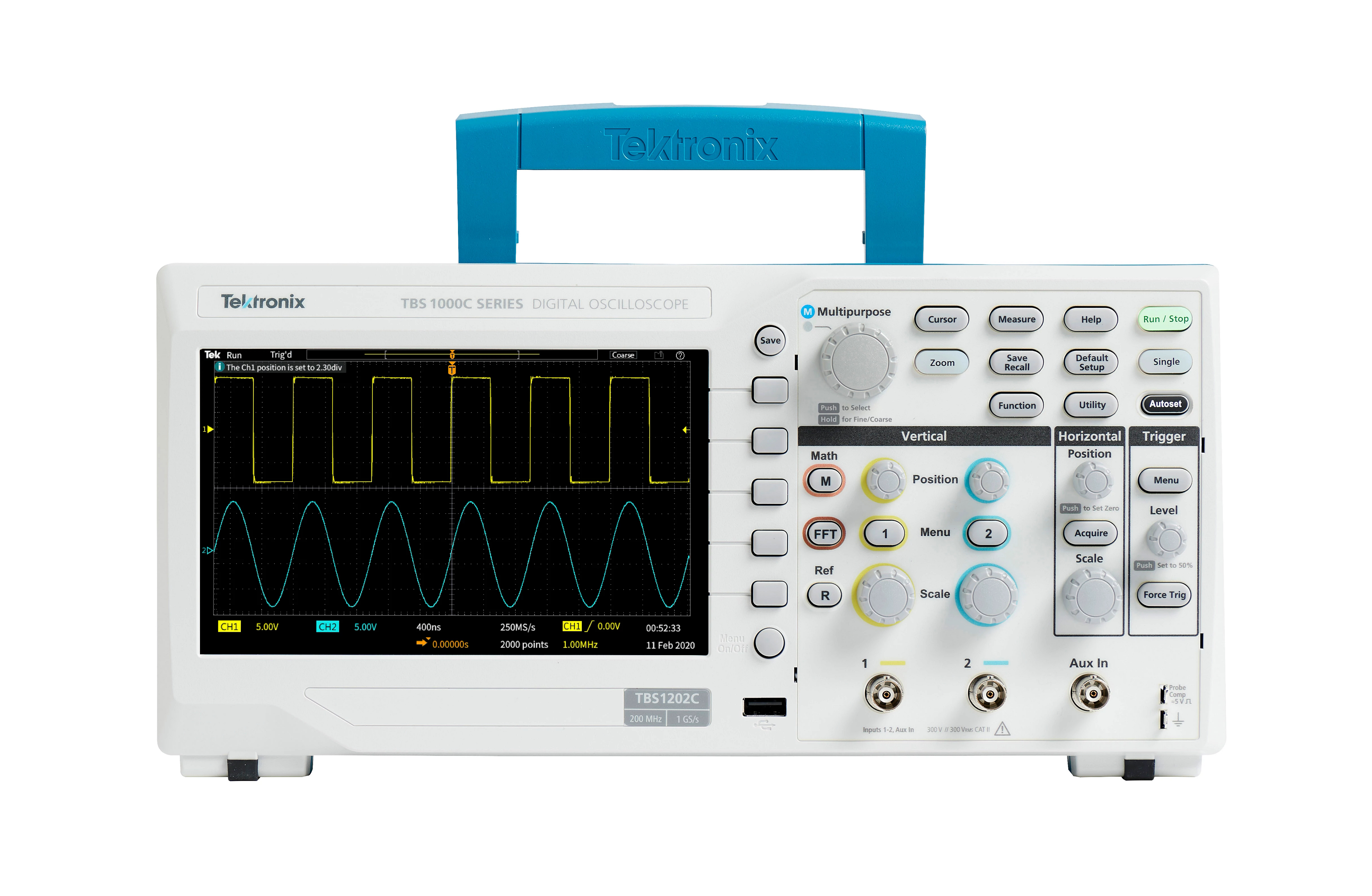 TBS1000C DSO oscilloscope front view