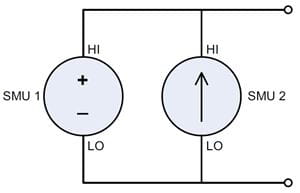source voltage with parallel 2651As